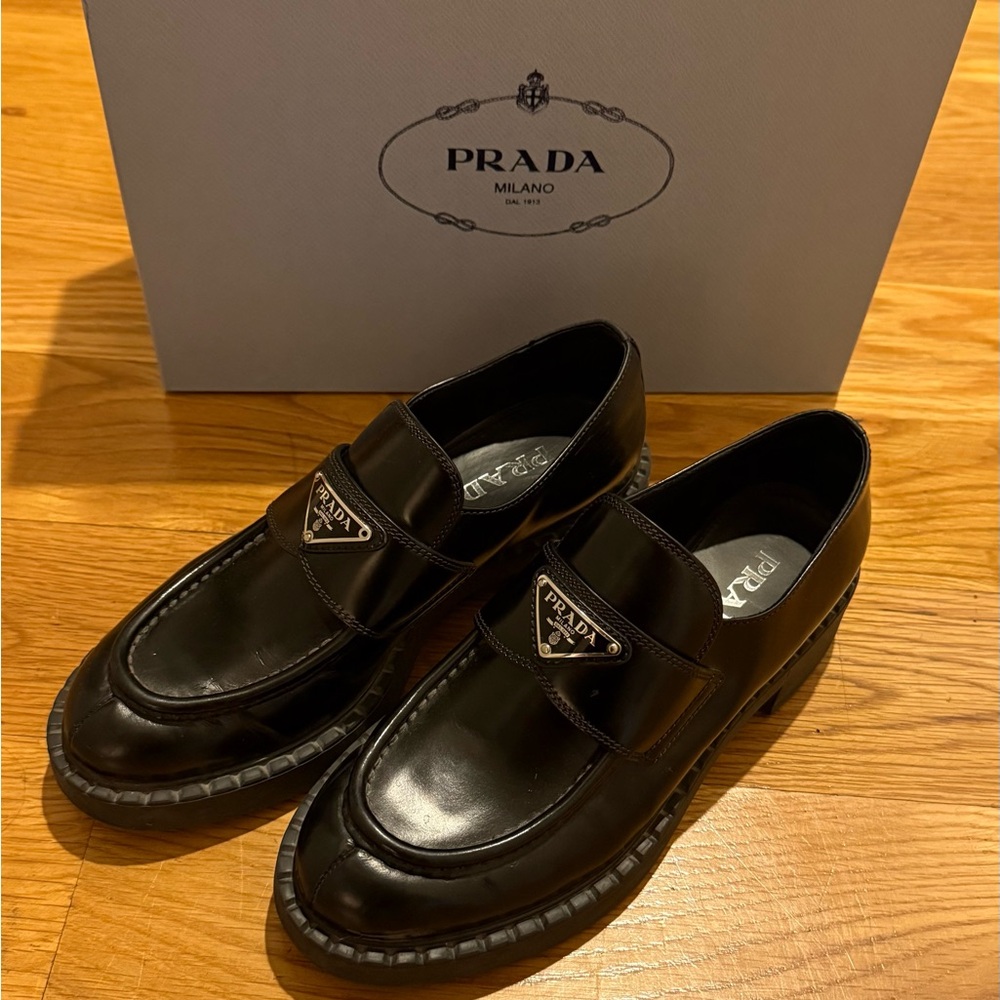 Prada Women Black Loafers